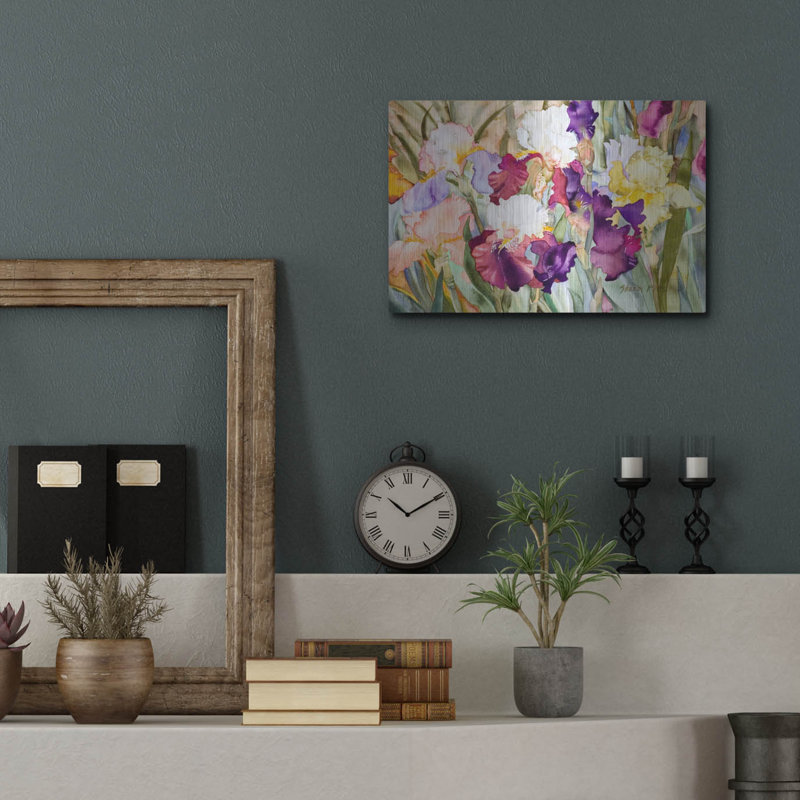 «Iris Garden I» par Sharon Pitts, Me, H 12 po x l 16 po