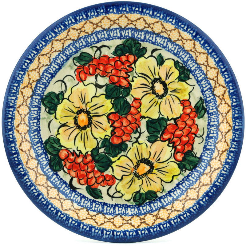 Assiette plate 10 po en céramique