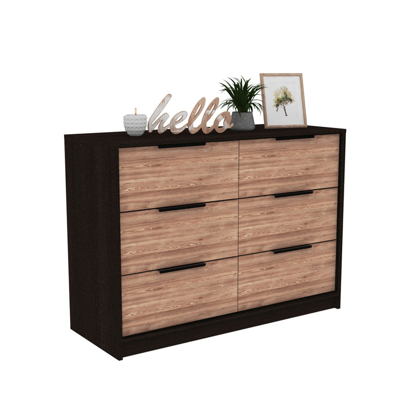 42.1'' W 4 - Drawer Dresser, Black