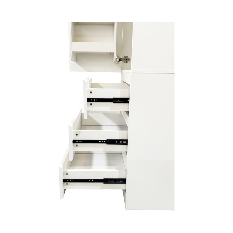 15.8''W Narrow Bathroom Kitchen Storage Cabinet