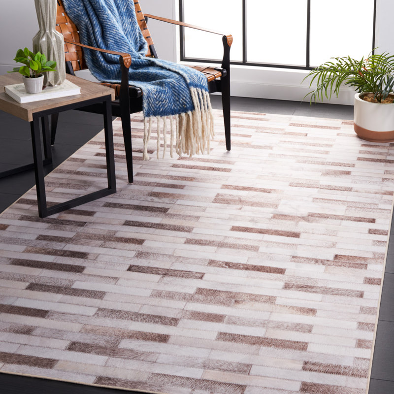 Arrollo Performance Machine Washable Geometric Rug, Rectangle 5' x 8'