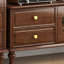 Meuble télé en bois d'hévéa avec armoire et tiroirs-1730172233