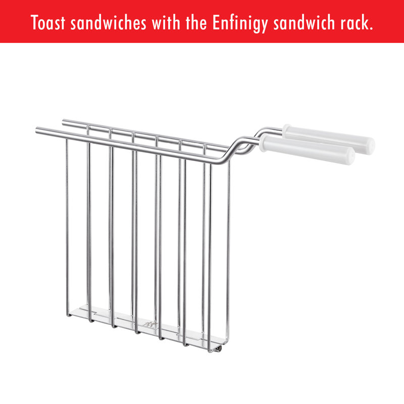 Silver Stainless Steel 4-Slice Digital Toaster with Wide Slots