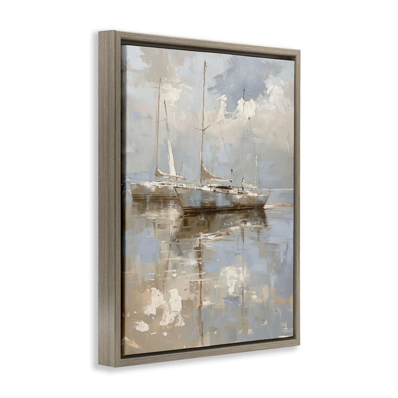  Art mural sur toile Floater par Day Pet, H 21 po x l 17 po, Cadre flottant orme Montalcino