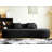 90" Curved Sofa With Throw Pillows-1730834685