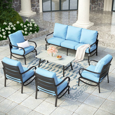 Tapasi 7 - Person Outdoor Seating Group with Cushions