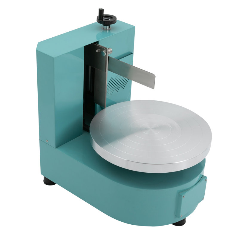 Cake Cream Spreading Coating Edge Smoothing Machine, Blue