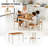Pelaga 4 - Person Four Leg Dining Set-1490850542