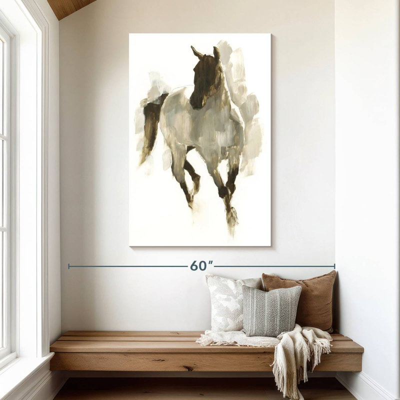 Brampt Rustic Horse I, 48" H x 32" W