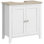 Armoire de rangement, meuble sous-lavabo, meuble-lavabo de salle de bain avec U et tablette interne réglable