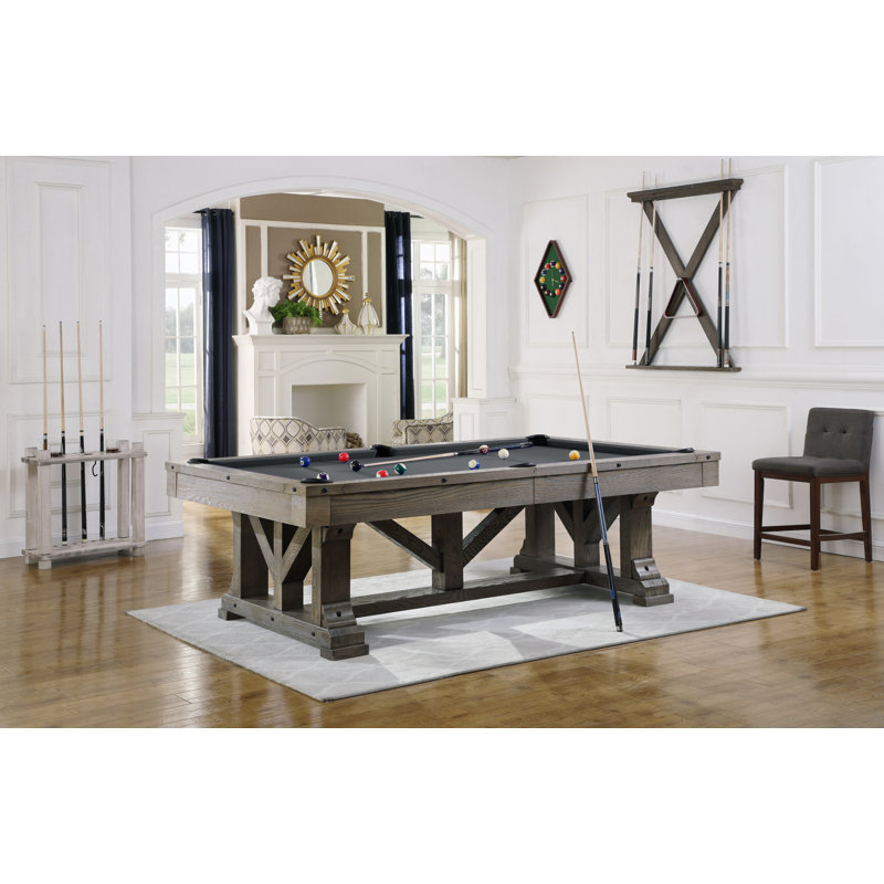 Playcraft Cross Creek Slate Pool Table, Charcoal, 7', Yes