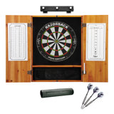 Razorback Bristle Dartboard and Cabinet Set with Darts