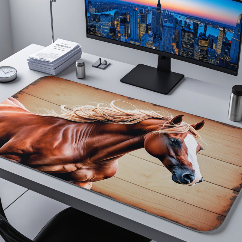 Polyester Desk Pad, 14.4x12.1