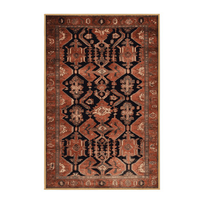 Machine Washable Persian Brown Area Rug