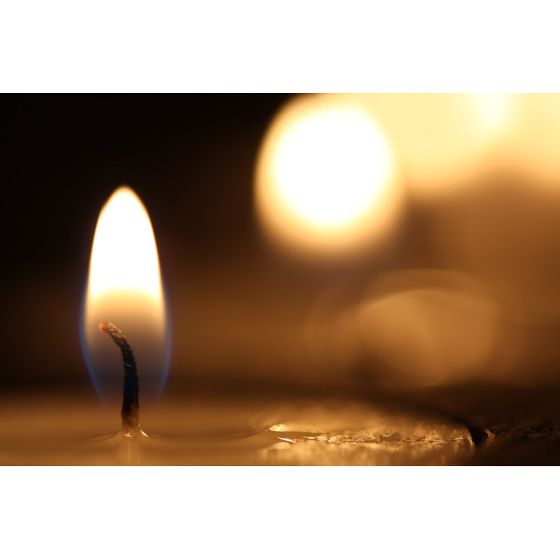 Burning Flame - Wrapped Canvas Print, 81cm H x 122cm W x 3.8cm D