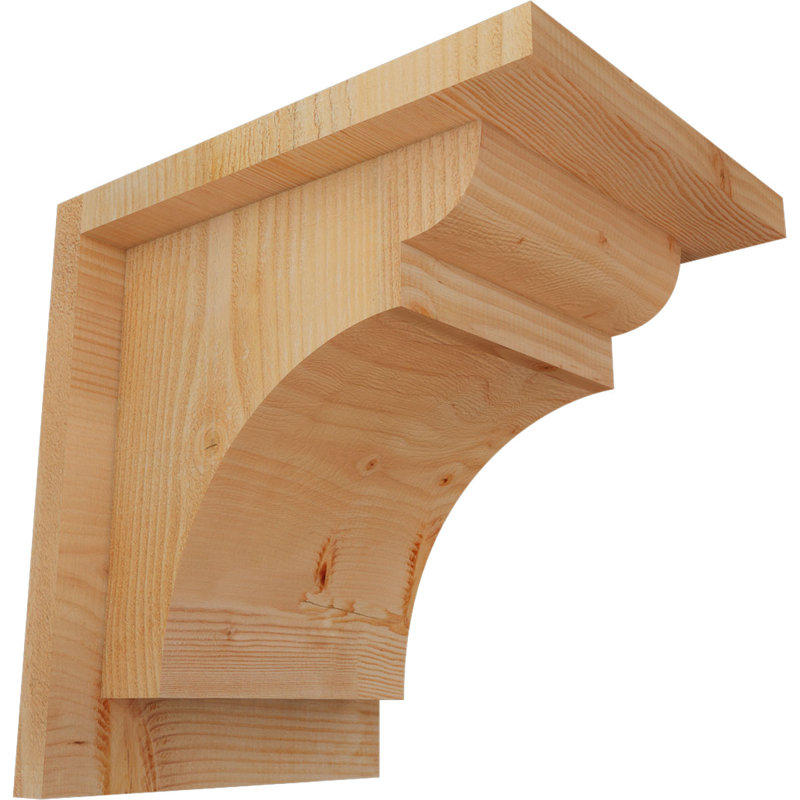 Yorkshire Yorktown avec plaque arrière, H 10 po x l 8 po x P 10 po, Sapin de Douglas, Sciage brut