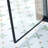 Single Swing Shower Door  - Aluminium Alloy In Matte Black, 1/4" (6Mm) Thick Clear Tempered Glass