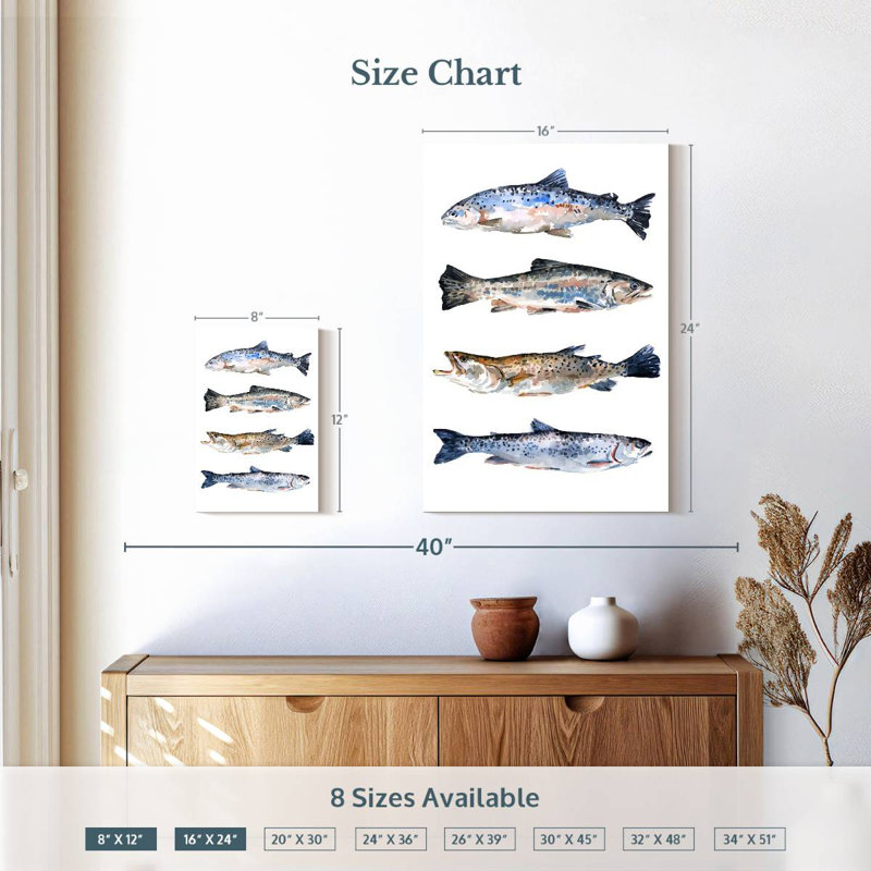 Brampt Stacked Trout II, 12" H x 8" W