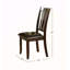 Ensemble de 2 chaises d'appoint simples et contemporaines au fini brun-1812808804