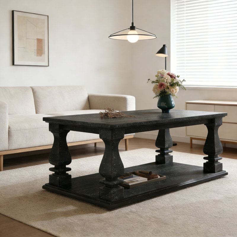 Table basse 47,24 po, Noir