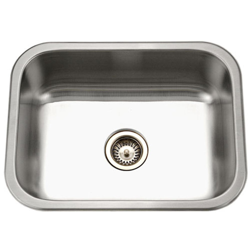 Elite 23.19'' L Single Bowl Stainless Steel Kitchen Sink