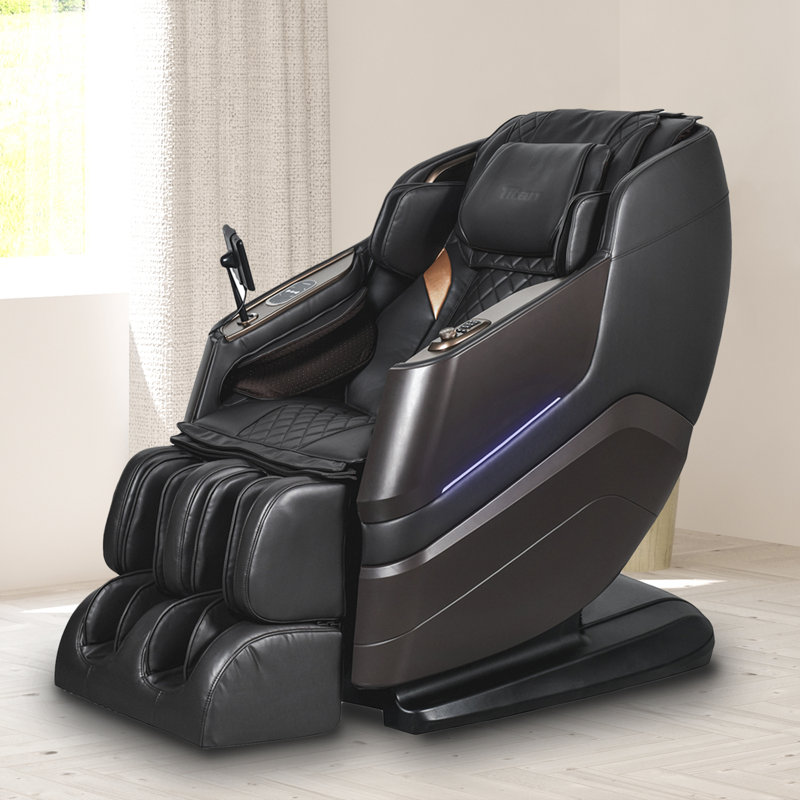 Fauteuil de massage TP-Epic 4D, Similicuir brun, Brun
