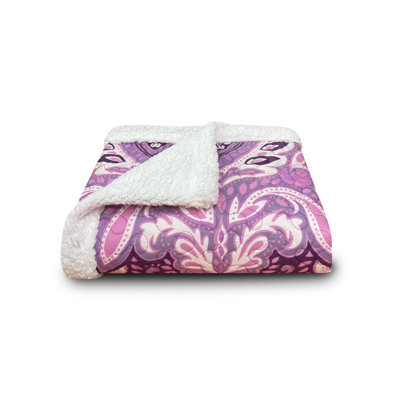 Felicity Plum Reverse to Sherpa Throw