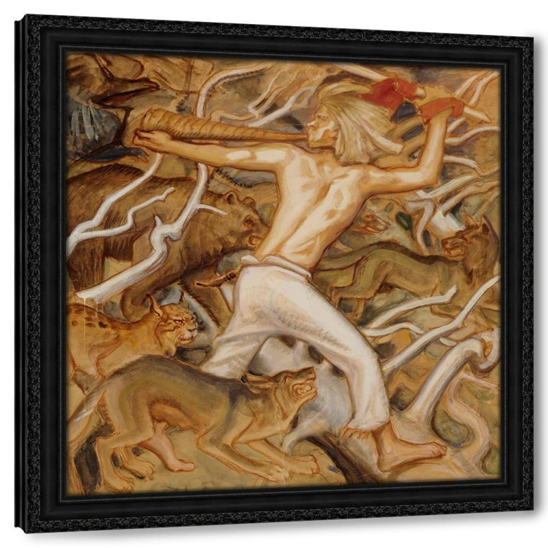 Kullervo garde ses troupeaux sauvages (1917), H 27 po x l 26 po