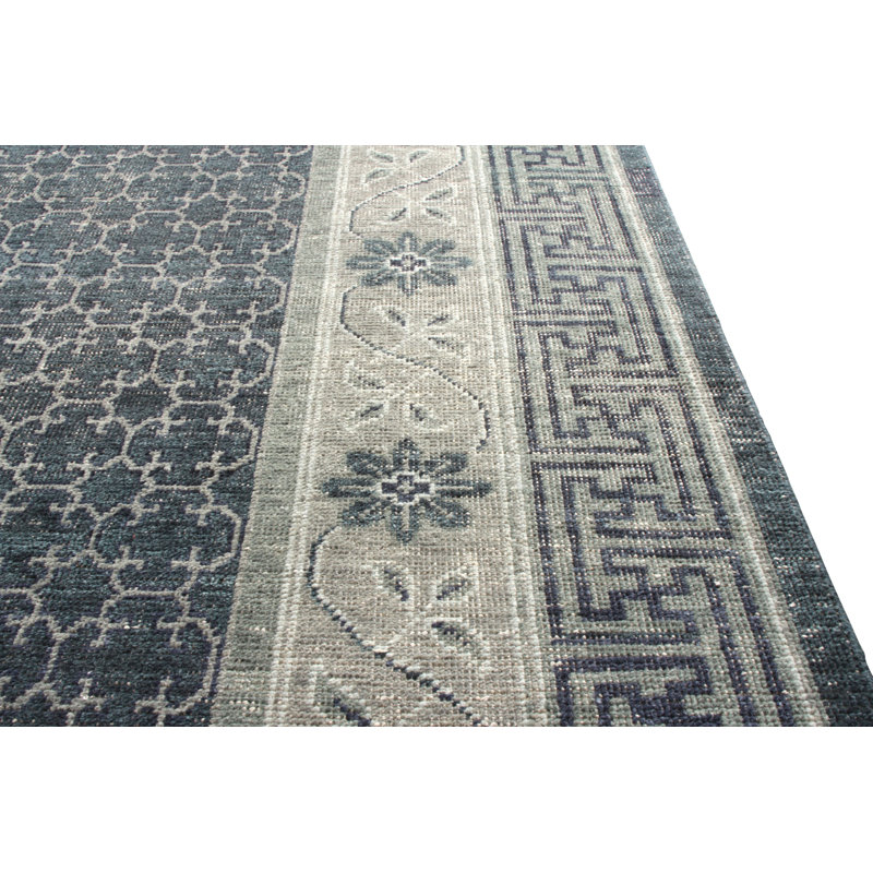 Distressed Homage Handmade Kilim Wool Animal Print Area Rug, Rectangle 9' x 12'