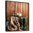 Black Floater Framed