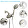 Classic High Pressure Single Handle 6 Function Rain shower Head with Handheld Shower with Tup Spout