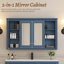 Armoire de toilette avec miroir 47 po-572557191