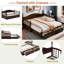 Lit de jour extensible Gerjet Elegant avec deux tiroirs de rangement et un lit gigogne simple-763128920