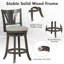 Tabouret de comptoir court pivotant 26,5 po Arshon-1699309022