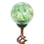 Piquet de jardin solaire en verre nid d'abeille perlé-38815117