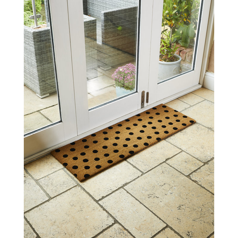 Calvin-Jamie Non-Slip Polka Dots Doormat