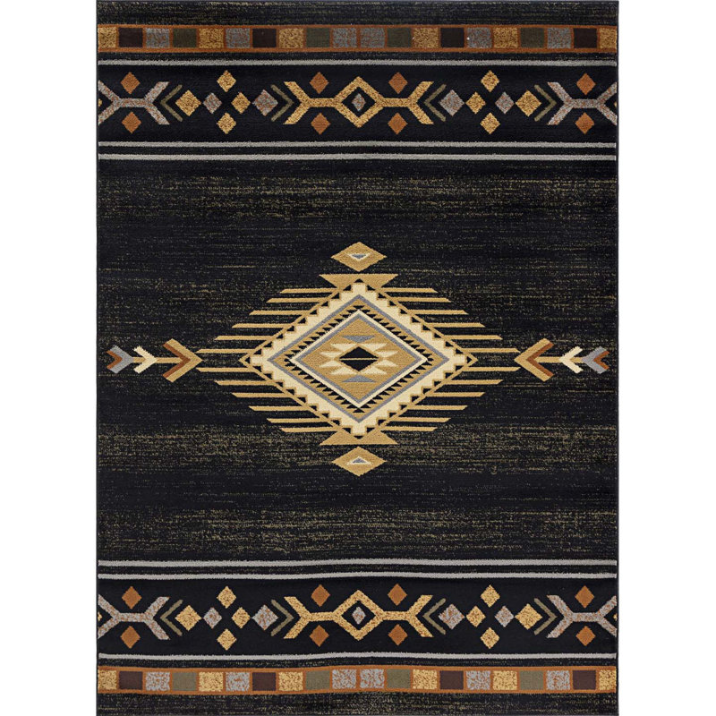 Traditional Southwest Area Rug, Runner Rug, Rectangle 2' x 3'