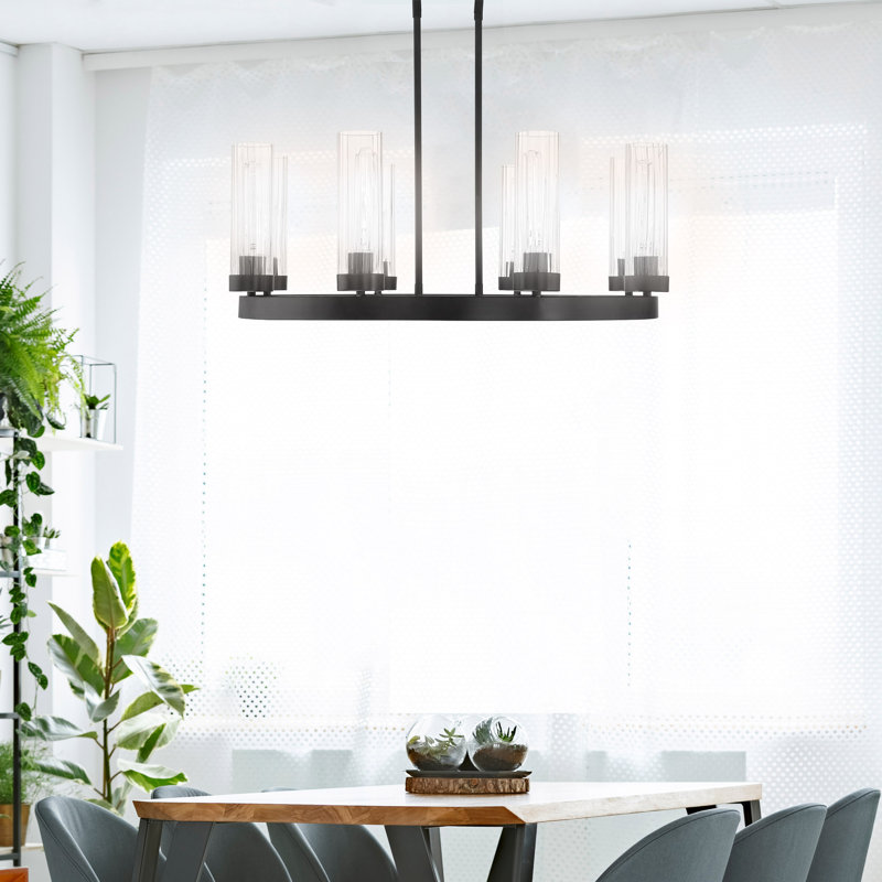 Dominique 8 - Light Dimmable Wagon Wheel Chandelier