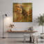 Tableau mural en métal doré « Nexus » de J. E. Knauf, 91,4 cm x 91,4 cm-1019554169