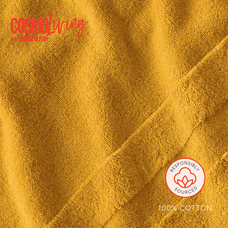 Cosmo Bath Linen 100% Cotton Hand Towel, Yellow