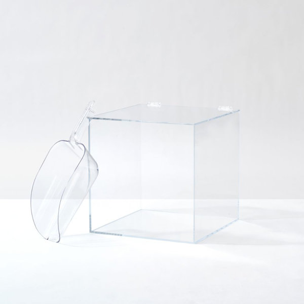 Clear Acrylic Pet Food Storage Container Hiddin 11.9 lb