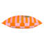 Indoor / Outdoor Plaid Orange Square Throw Pillow Cover