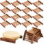 Porte-savon 25 pièces en bois de bambou pour salle de bain
