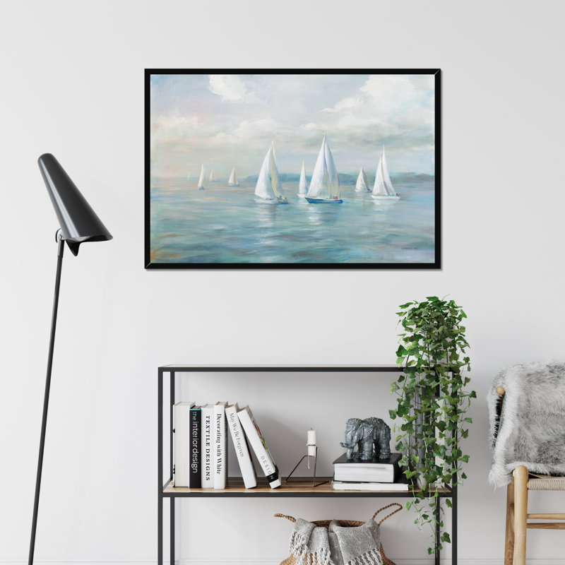 Setting Sail Crop by Danhui Nai - Painting, Black Framed Paper Print, 34cm H x 50cm W