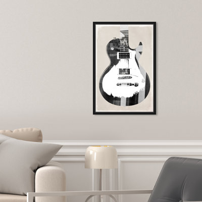 " Music And Dance Guitar Display, Black "