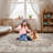 Machine Washable Rug with Rubber Backing Non-Slip Carpet for Living Room, Bedroom, Dining Room, Office, Playroom, Nursery-528046830