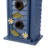 Oversized 3-Tiered Solid Wood Villa Birdhouse, 24.25"H-Blue-489728009
