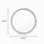 Glass Frame and Iron Frame Round Wall Mirror