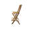 Teak Log Wood Foldable Wood Bar Stool