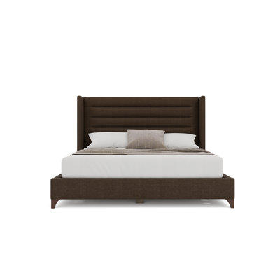 Miliyah Wingback Maple Bed